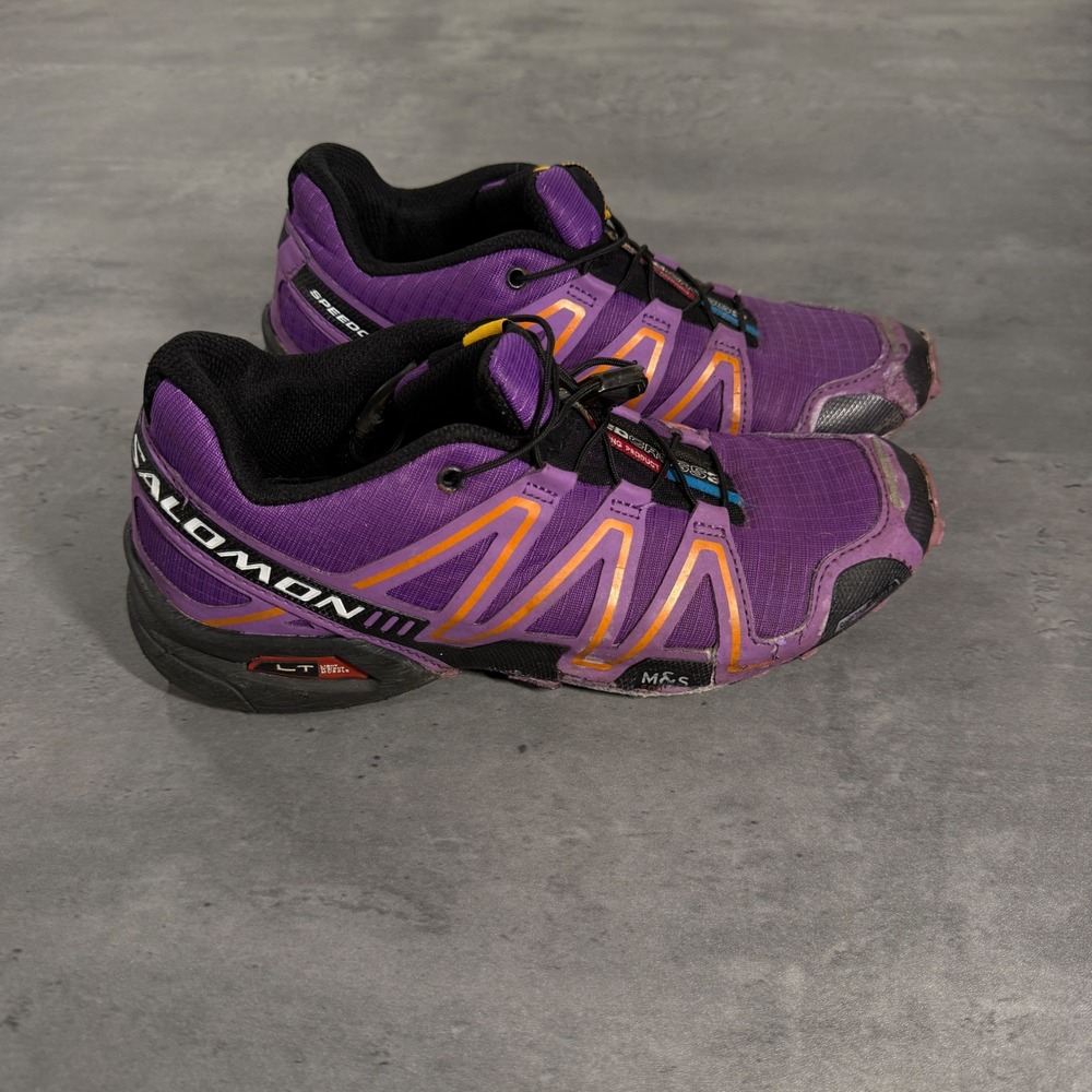 Salomon Speedcross 3 Trail Running Shoes Women‎ Purple Orange Hiking Sneakers